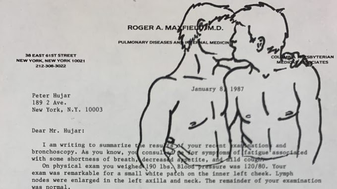 Wojnarowicz, David, Peter Hujar's AIDS Diagnosis Letter