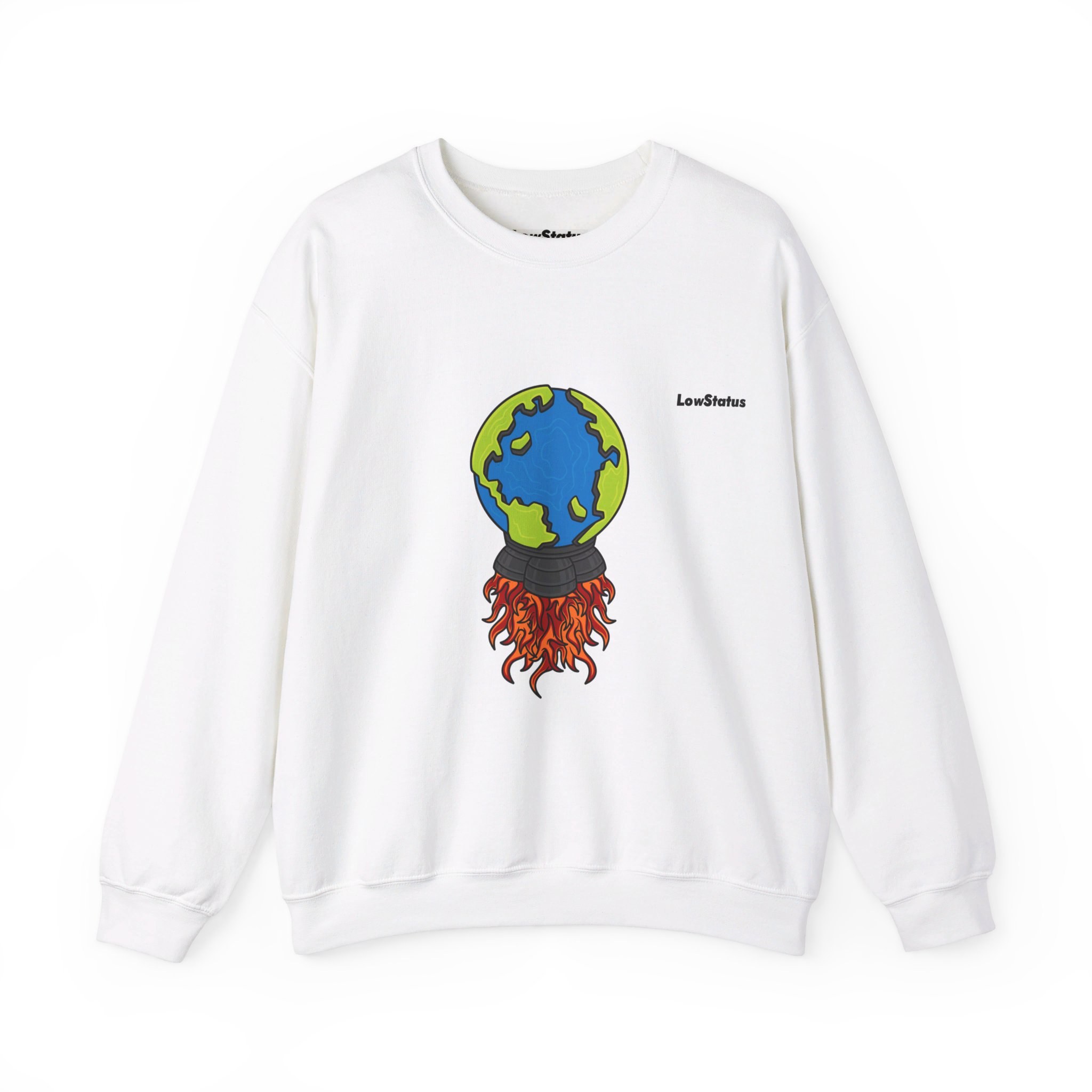 Earth-rocket crewneck